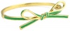 Kate Spade New York Skinny mini Green Bow Bangle Bracelet