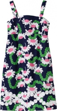 Lilly Pulitzer Girls 7-16 Carolina Dress, Brighty Navy Yum Yum, 16