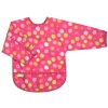 Kushies Art Smock with sleeves, Fuchsia Crazy Circles, 2-4 Years