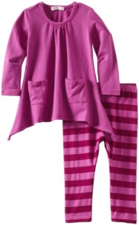 Little Ella Baby-Girls Infant Waldo Tunic Set, Plum, 18-24