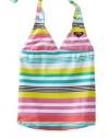 Roxy Kids Girls 2-6X Binded Tiki Shades Of Summer Print Tri Tank, Moroccan Mint, 4