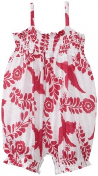 Little Ella Baby-girls Infant Pajaro Print Romper, Flirt, 6-12 Months