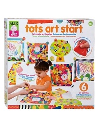 ALEX Toys presents your toddler's first art kit, with six projects to choose from for scribbling, drawing, collage-making and more!