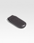 Classic money clip refined in signature embossed Italian calfskin leather.Leather1 x 3Made in Italy