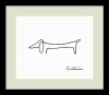 Le Chien (The Dog) by Pablo Picasso, Framed Print Art - 13.04 x 15.04