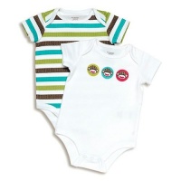 Baby Starters Baby-boys Newborn Sock Monkey 2 Pack Bodysuit