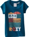 Roxy Kids Baby-Girls Infant-Vacation Please Tee, Deep Sea, 6-9 Months