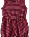 Splendid Littles Baby-girls Newborn Madeleine Reverse Stripe Romper, Flamingo, 6-12 Months