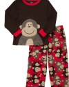 Carter's Toddler 2 Piece Fleece PJ Set - Monkey-4T