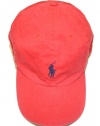 Polo Ralph Lauren Men Pony Logo Adjustable Hat Cap (One size, Red)