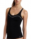 Calvin Klein Women's Naked Glamour Convertible Camisole, Black, Small