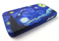 Starry Night Design Hard Snap-on Case Cover for Apple Iphone 4 4s Package Include Mybat Prying Tool and Lead Pencil