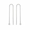 Sterling Silver Ear Threads Threaders 4 Inch with Bridge & Loop