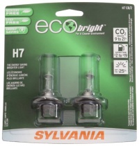 Sylvania H7 EB EcoBright Headlight Bulb, (Pack of 2)