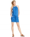 Braided straps & a relaxed style makes this RACHEL Rachel Roy dress a cool pick for chill fun-in-the sun style!