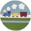 Playground Sky Kids Rug Size: Round 6'