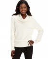 Build your wardrobe with JM Collection's ultra-versatile cowl-neck sweater.