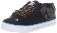 DC Kids Court Graffik Vulc Skate Shoe (Little Kid/Big Kid),Black/Glow,3 M US Little Kid