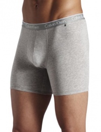 ck one Men's Cotton Stretch Boxer Brief, Grey Heather, Medium