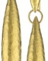 GURHAN Wheat Large High Karat Gold Drop Hook Earrings