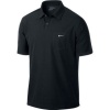 Lightweight Color Block Polo, Black, X-Large