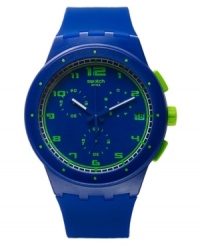 Get your daily dose of energy with the Blue C watch from Swatch.