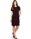 Jones New York Women's Shift Dress, Eggplant, 12