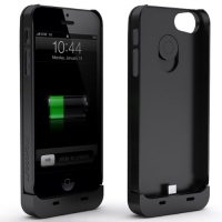 Maxboost Fusion Detachable External iPhone 5 Battery Case - Matte Black , Fits All Versions of iPhone 5 - Lightning Connector Integrated