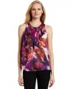 Vince Camuto Women's Sleeveless Rainbow Abstract Blouse