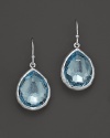 Blue topaz teardrop earrings in sterling silver from Ippolita.