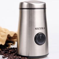 Secura Electric Coffee and Spice Grinder with Stainless-Steel Blades