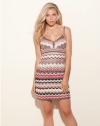 GUESS Sleeveless Zig-Zag Dress, ELECTRIC ROSE MULTI (SMALL)