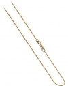 ZFCG001-Y 14 KT Yellow Gold 0.6mm 14k Baby Box Chain 16 inch to 24 inch