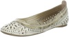 Belle by Sigerson Morrison Women's Andromeda Flat, Cream/Beige Patent, 9 M US