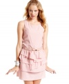 An angelic-looking dress from Urban Hearts gets a refresh with asymmetrical ruffles and bow belt.