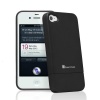 GreatShield iSlide Slim-Fit PolyCarbonate Hard Case for Sprint / Verizon / AT&T Apple iPhone 4 / iPhone 4S - Black