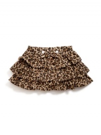 GUESS Leopard Print Skort, MULTICOLORED (24M)