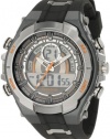 Armitron Men's 204589ORGY Analog-Digital Multi-Function Gray and Black Sport Watch