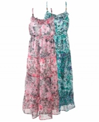 Long-lasting style. Pair his floral print maxi dress from Epic Threads with a cardigan for style that lasts throughout the seasons. (Clearance)