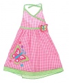 Kidzone Halter Butterfly Dress (Sizes 4 - 6X)