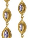 MELINDA MARIA Gwyneth Collection Amethyst Gwyneth Stiletto Earrings