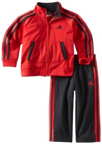 adidas Boys 2-7 Fashion Tricot Set, Adi University Red, 3T