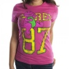 Barney T-rex Juniors Hot Pink Tee