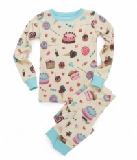 Hatley Kids Applique PJ Set (Toddler/Little Kids/Big Kids) Candy