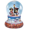 Jim Shore Disney Traditions Mickey Caroling Waterglobe Mickey Minnie Donald Daisy