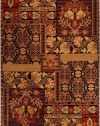 Surya Basilica Burgundy Tan Leaves Contemporary 2' 2 x 3' Rug (BSL-7141)