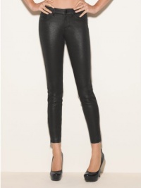 GUESS Brittney Skinny Ponte Pants with Zippers, JET BLACK (29)