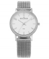 Stretch the limits of your style evolution with this Macy's exclusive Skagen Denmark timepiece.