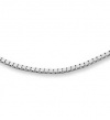 18 inches 2mm Box Chain Necklace - Italian Style Silver Plated High Polish