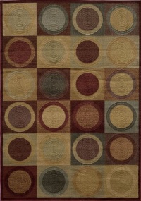 Area Rug 3x5 Rectangle Contemporary Red Color - Momeni Dream Rug from RugPal